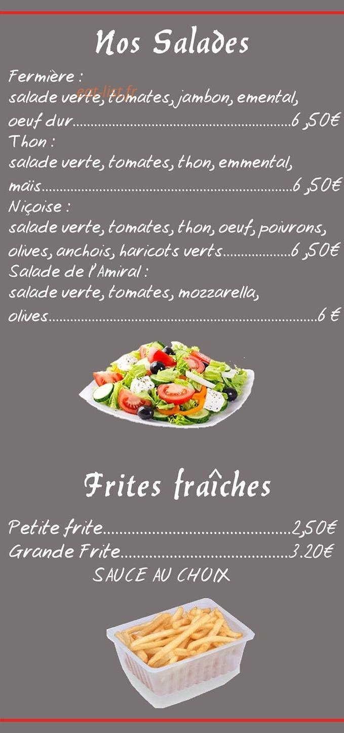 Le Grill de l'Amiral — carte page 3