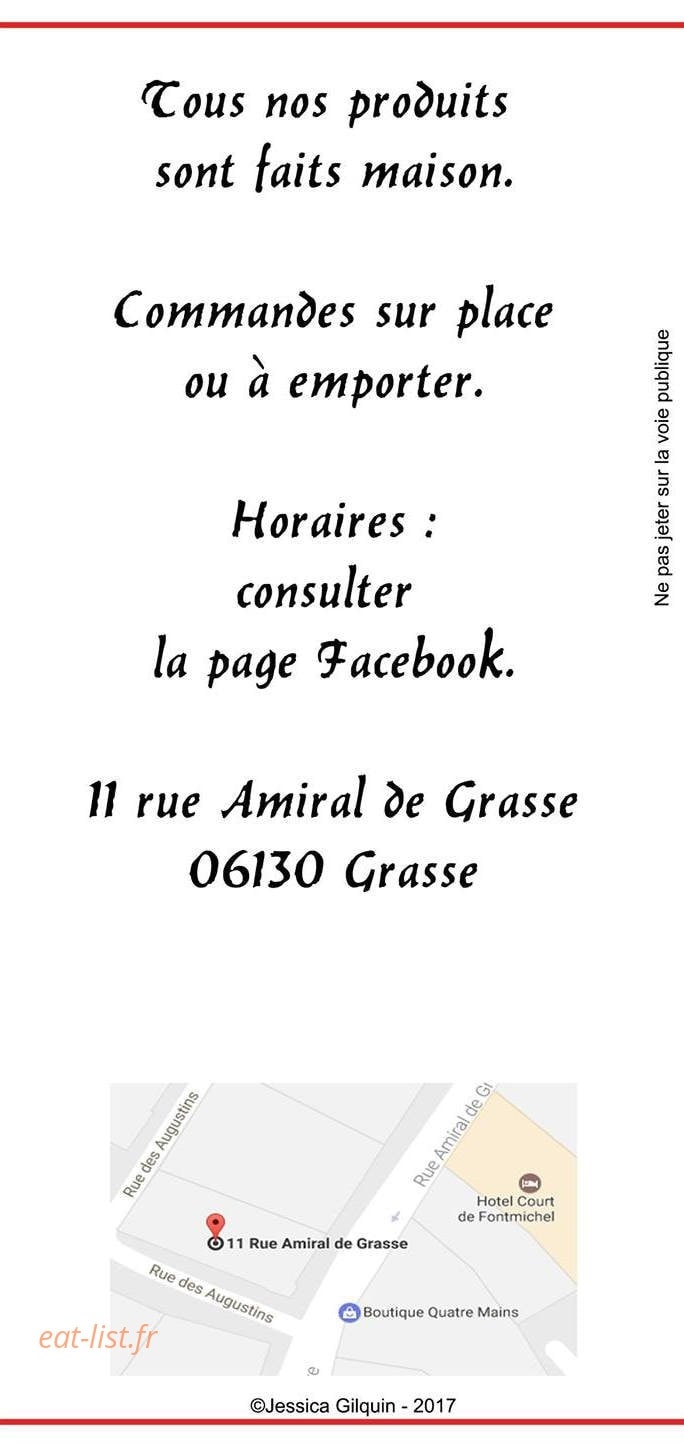 Le Grill de l'Amiral — carte page 6