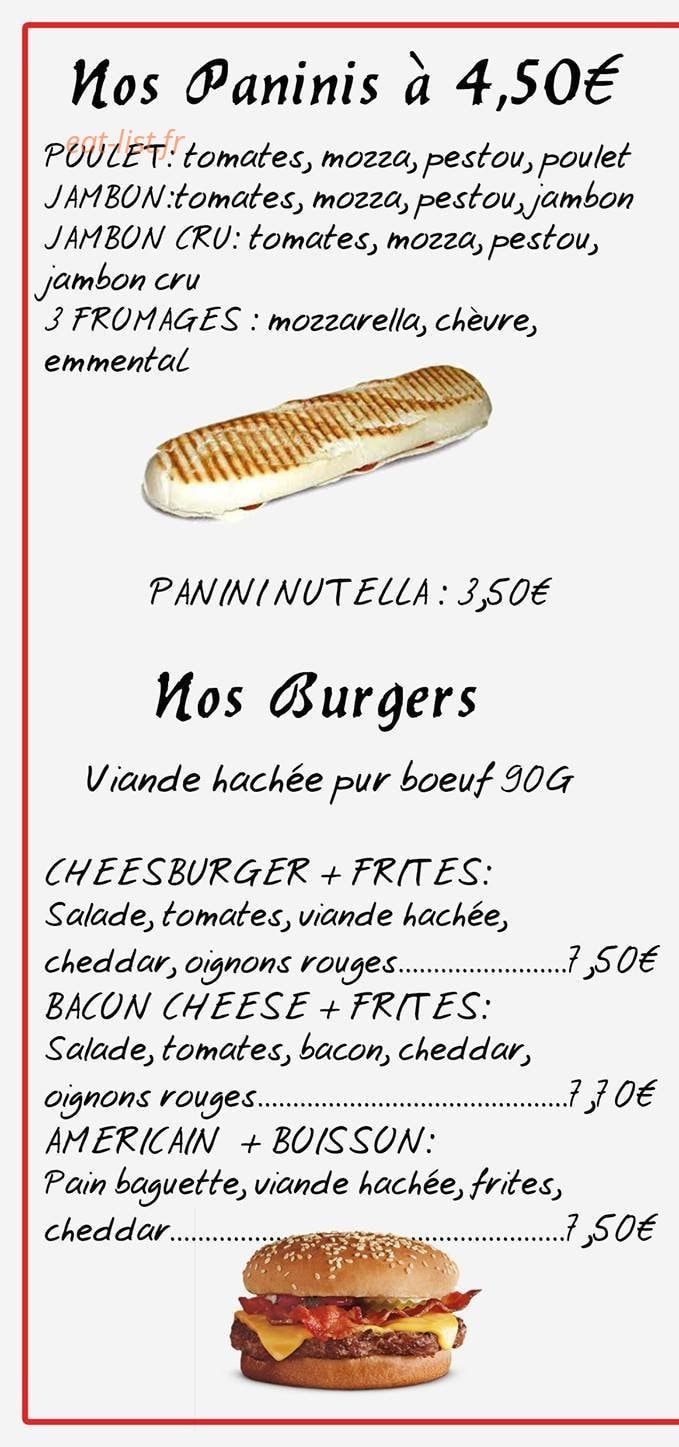 Le Grill de l'Amiral — carte page 2