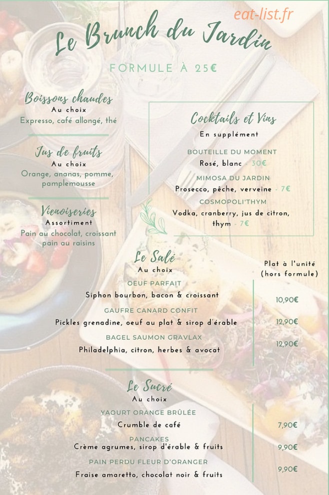 Le Jardin d'aspen — carte page 2