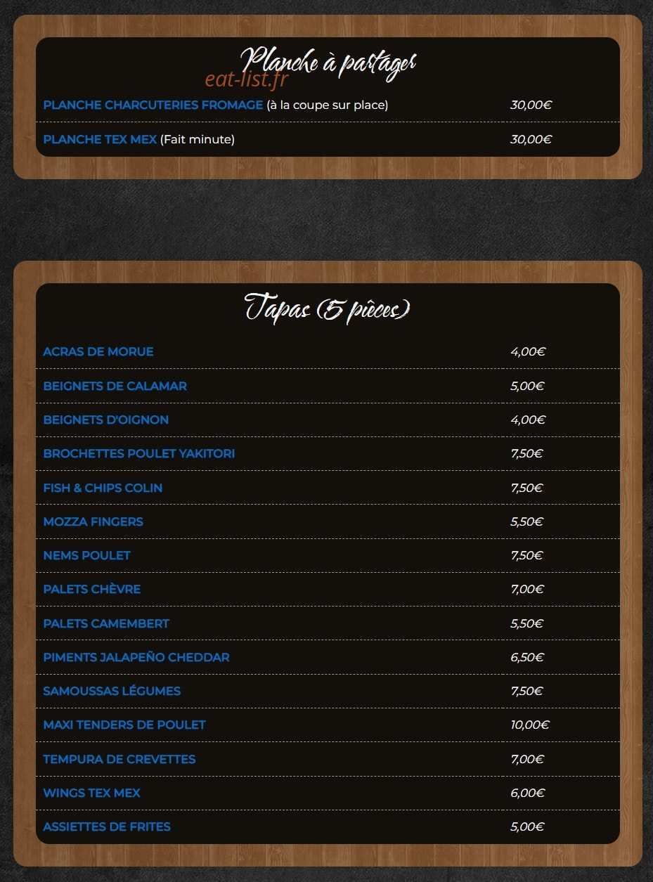 Le Saint Jacques — carte page 7