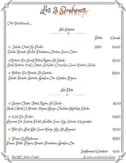 Les 3 bonheurs — carte page 2