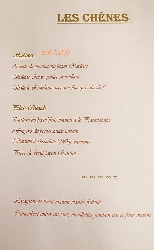 Les chênes — carte page 2