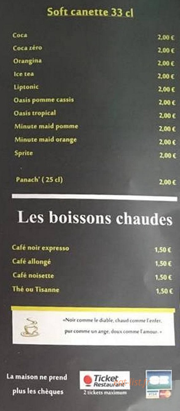 Pizza chez Dany — carte page 4