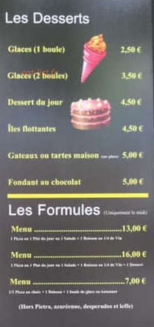 Pizza chez Dany — carte page 6