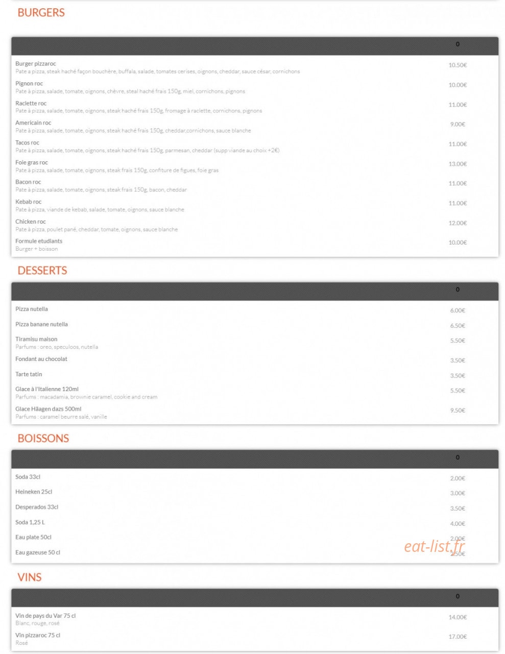 Pizza ginno — carte page 3