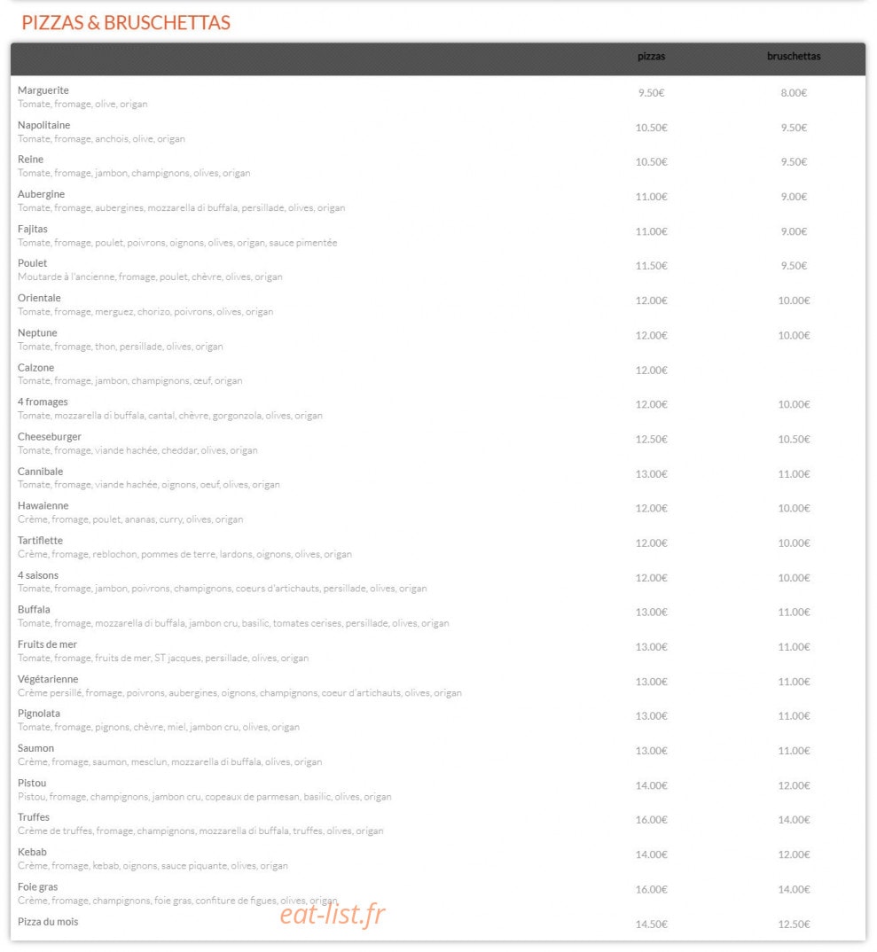 Pizza ginno — carte page 2