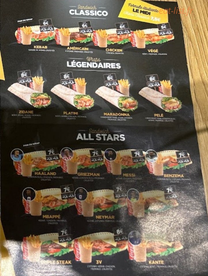 Smiley Kebab&Tacos — carte page 1