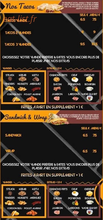 Street Food — carte page 3