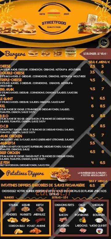 Street Food — carte page 2