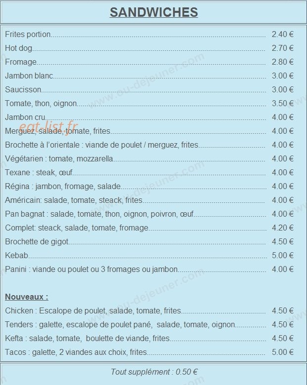 Time by lunch — carte page 2