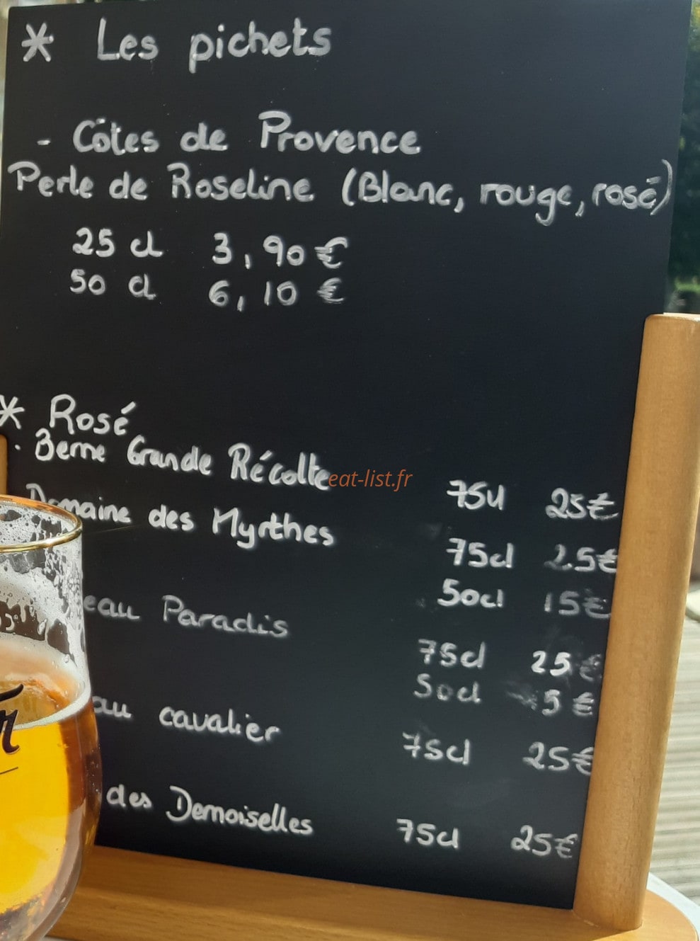 Le Bistrot de Sophie — carte page 2