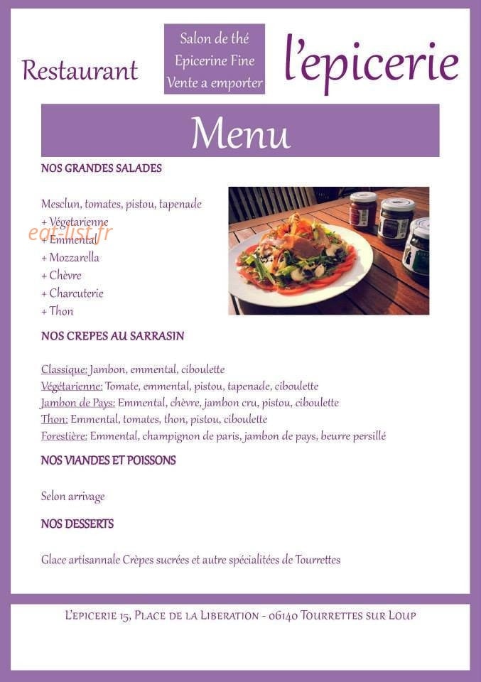 L'épicerie — carte page 2