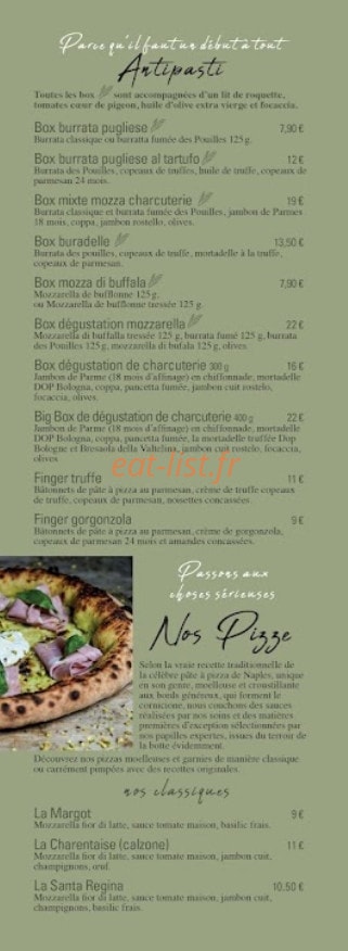 Kitch' Pizza — carte page 2
