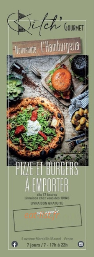 Kitch' Pizza — carte page 1