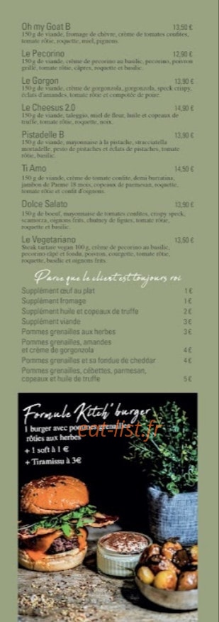Kitch' Pizza — carte page 5