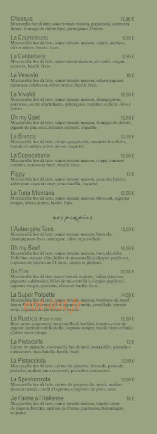 Kitch' Pizza — carte page 3