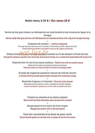 La Régence Cafe — carte page 7
