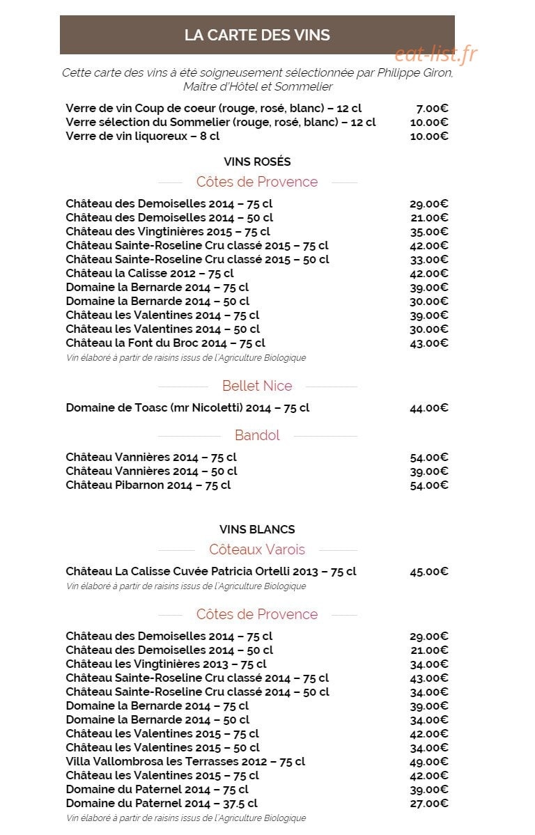 La table du Cantemerle — carte page 4