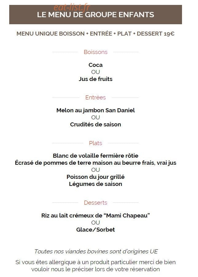 La table du Cantemerle — carte page 11