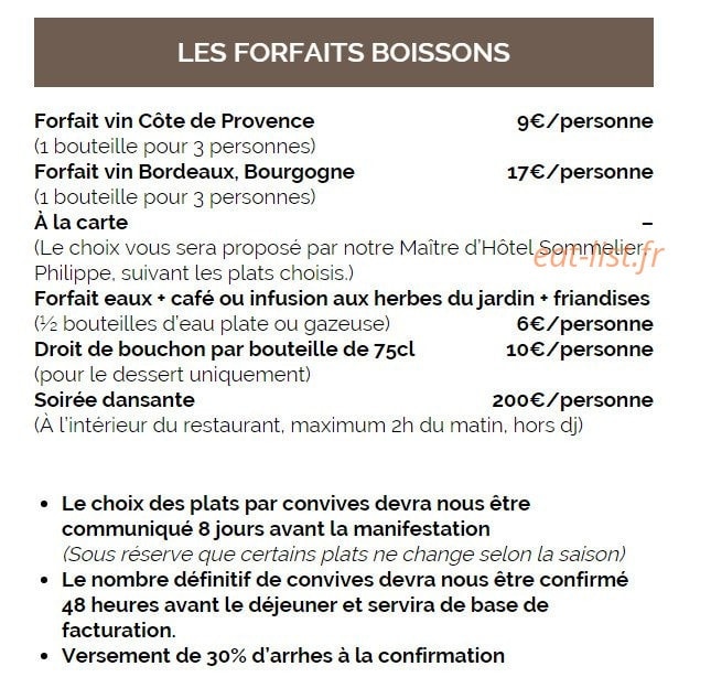 La table du Cantemerle — carte page 12