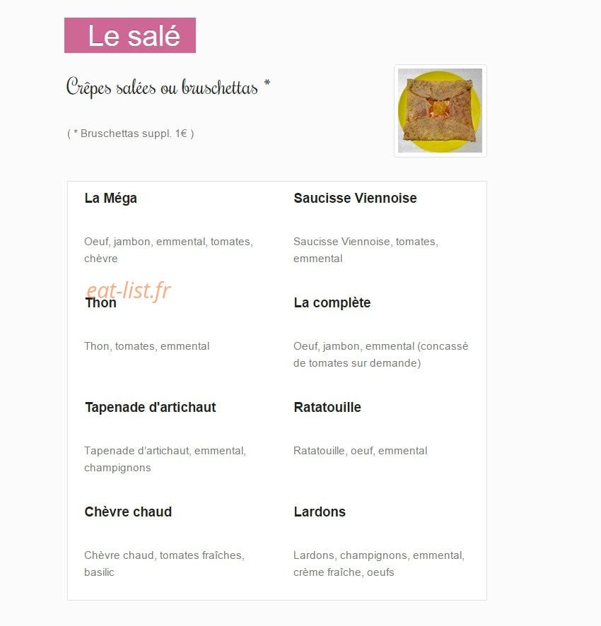 Le goûter Vençois — carte page 4