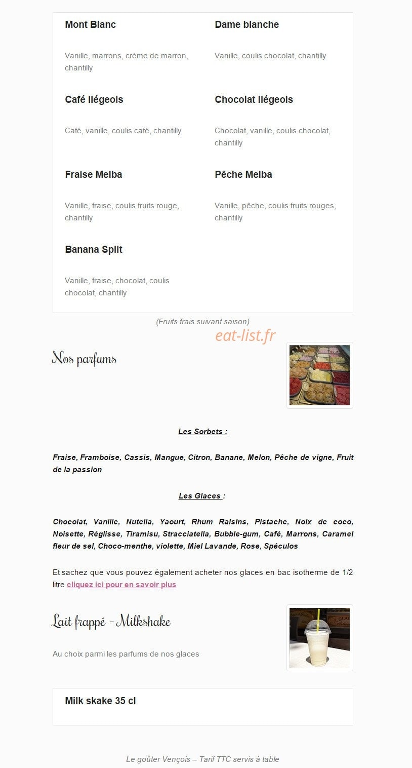 Le goûter Vençois — carte page 2
