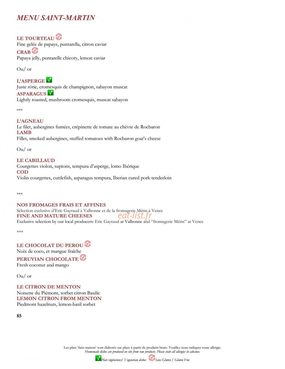 Le Saint-Martin — carte page 9