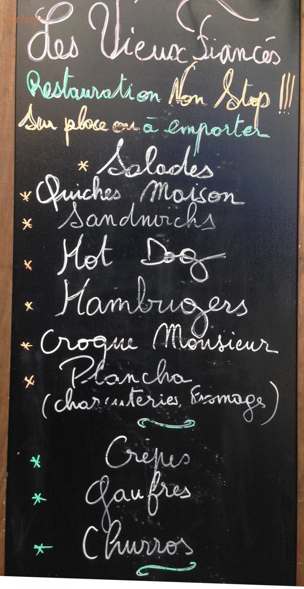 Les Vieux Fiancés — carte page 1