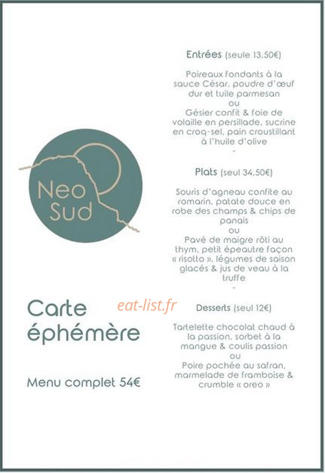 Neosud — carte page 1