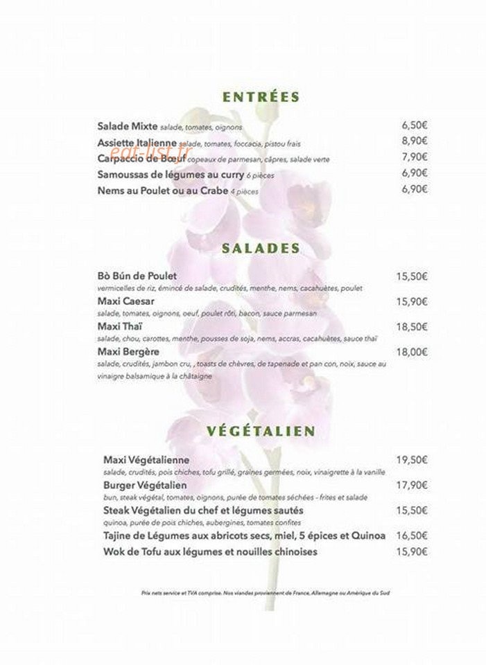 Only Vous — carte page 1