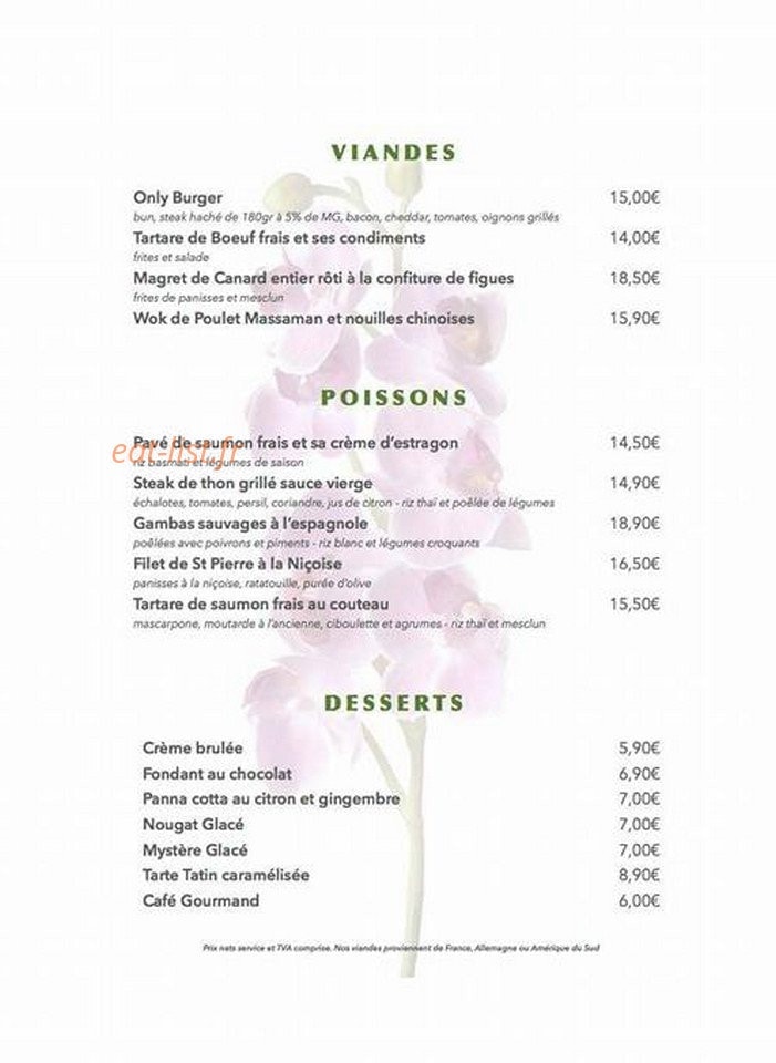 Only Vous — carte page 2