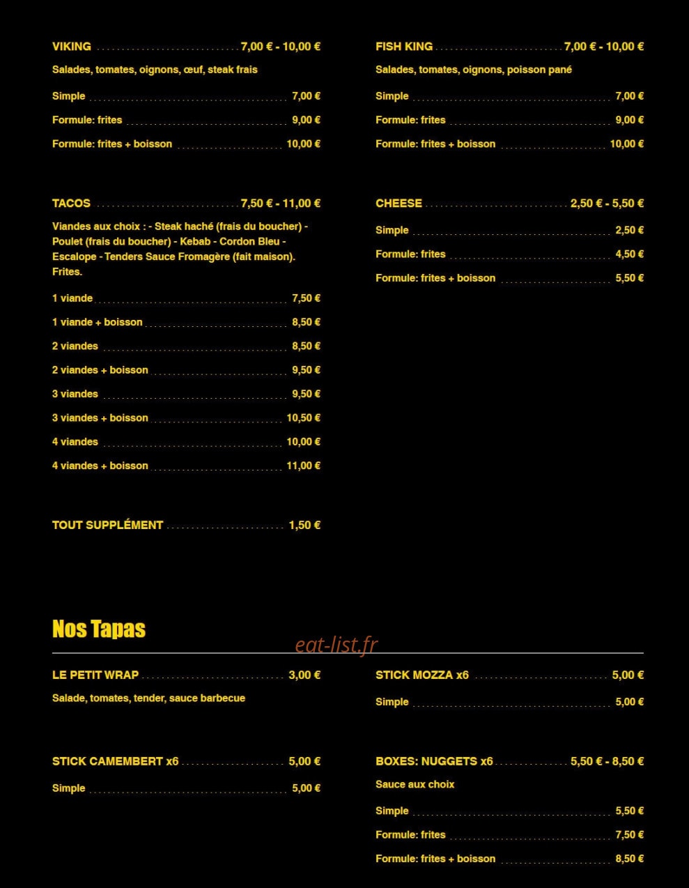 Pizza Jeannot — carte page 4