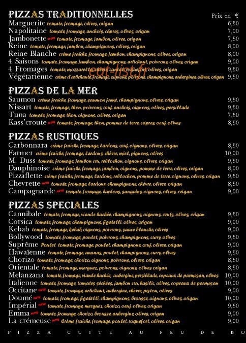 Pizzaddict — carte page 2