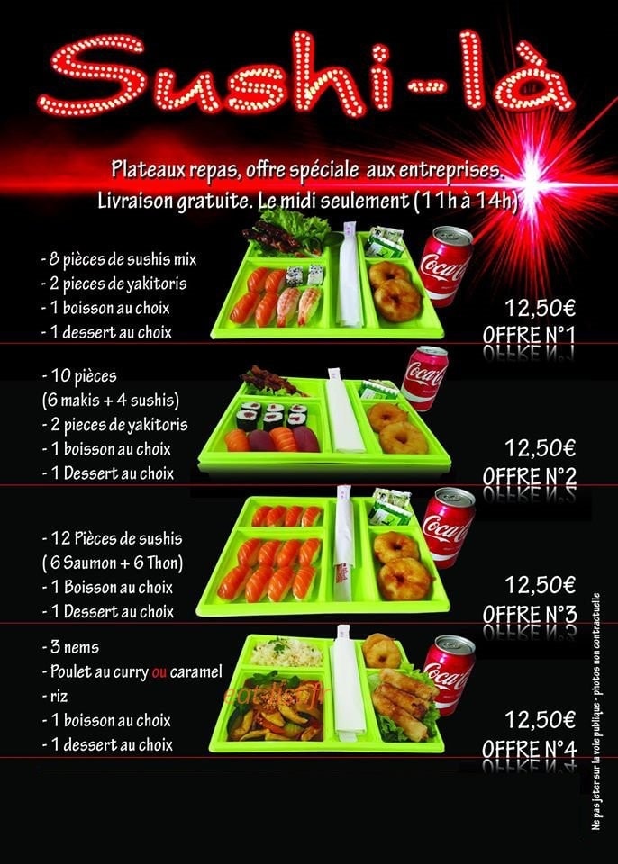 Sushi-là — carte page 3