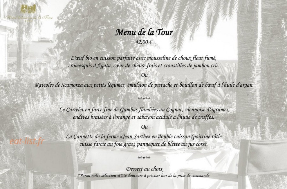 Château de la tour — carte page 6