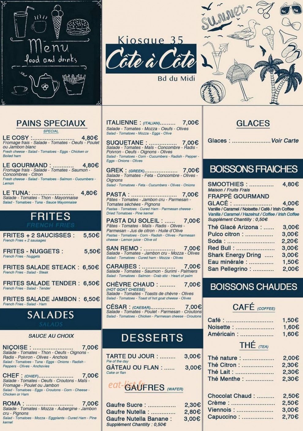 Côte à côte — carte page 2