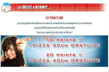 Pizza One — carte page 8
