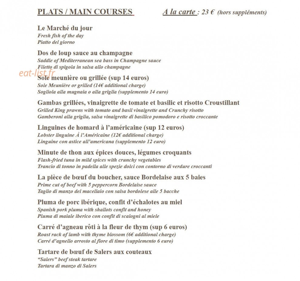 Cap Riviera — carte page 2