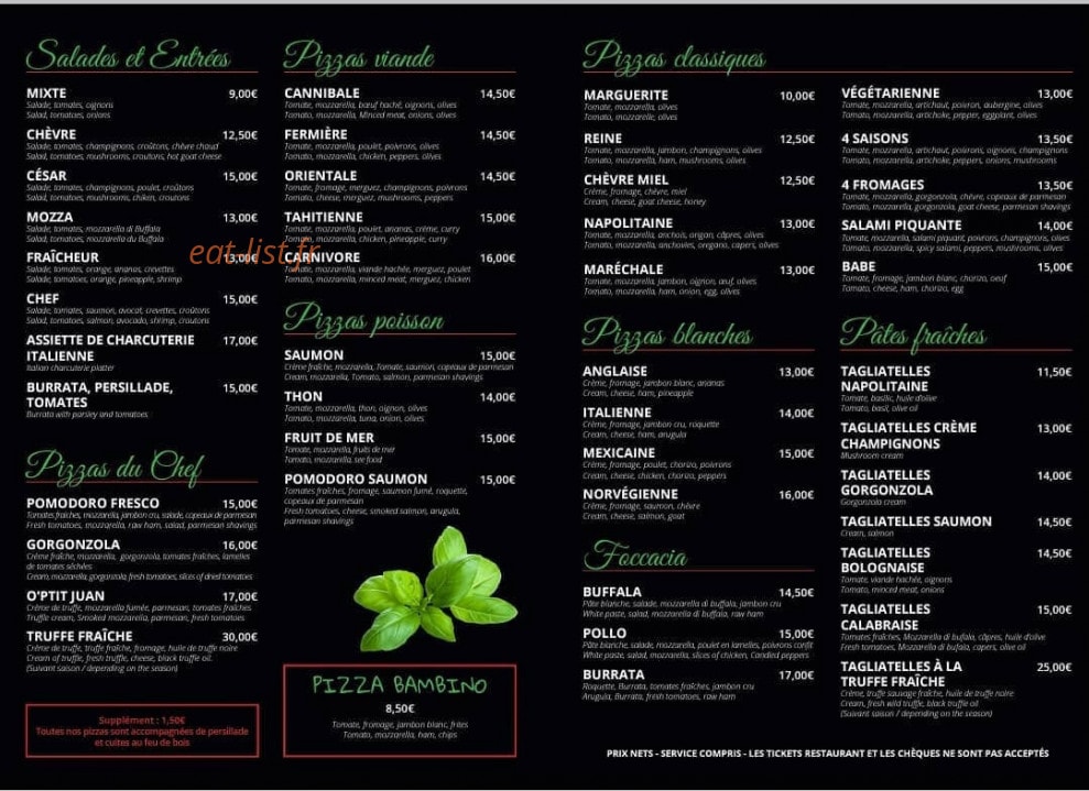O'Ptit Juan — carte page 1