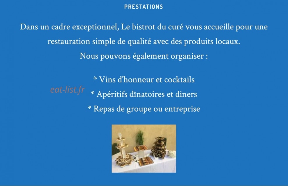 le Bistrot du Curé — carte page 2