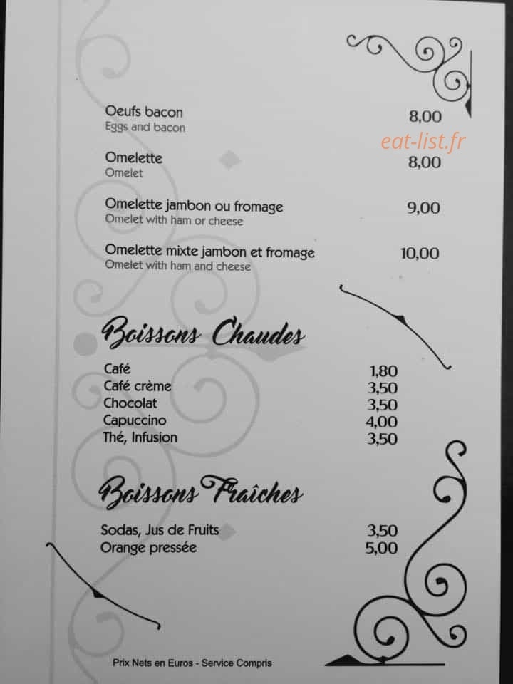 Le Bistrot — carte page 5
