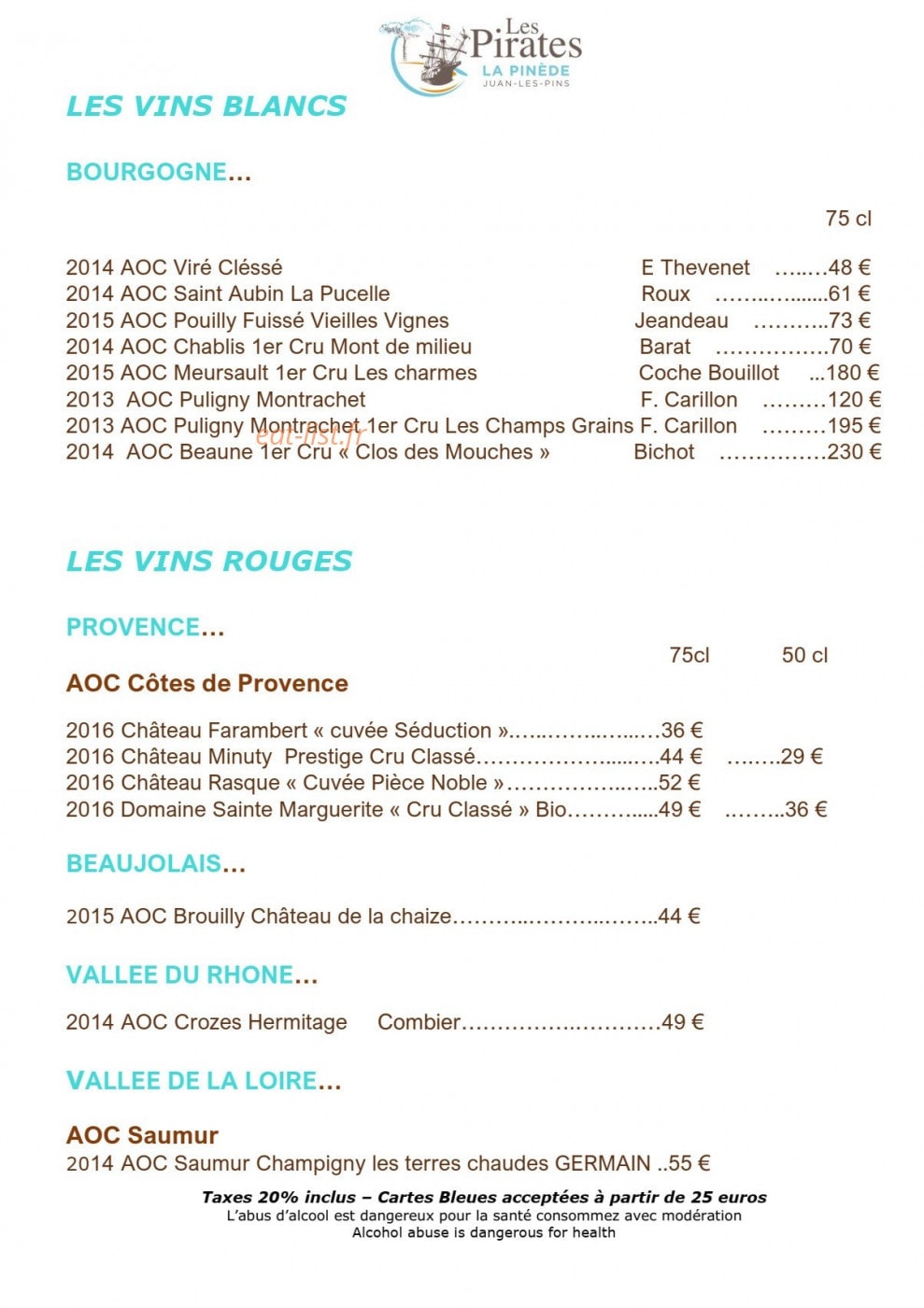Les Pirates — carte page 8