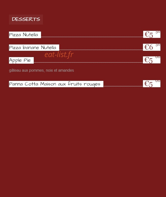 Pizzagora — carte page 5