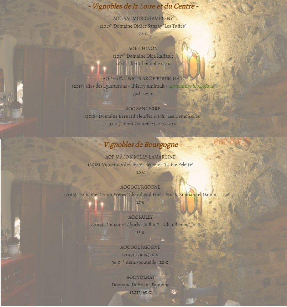 Au Grand Inquisiteur — carte page 4