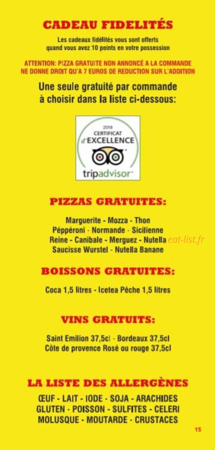 Euro Pizza — carte page 15