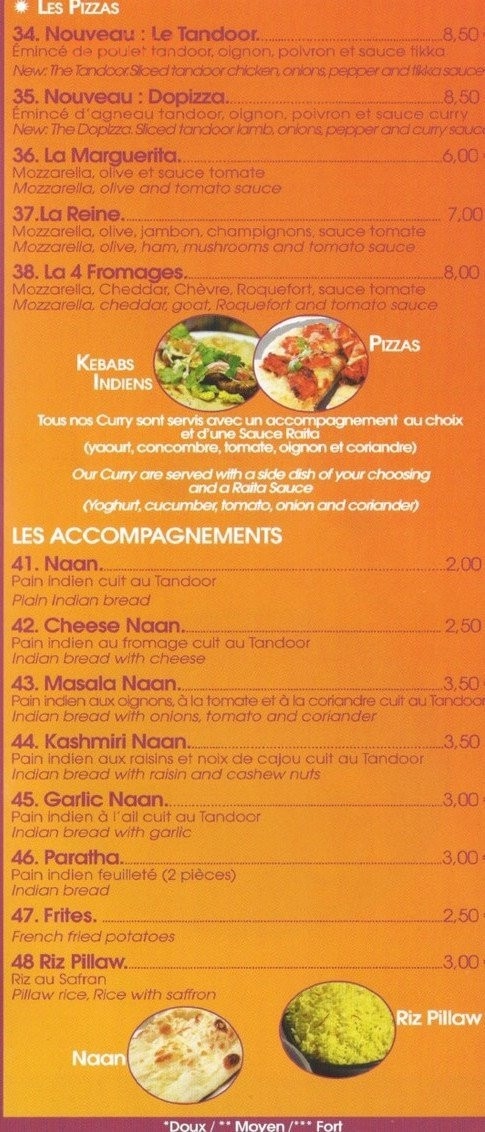 Indian's Take Away — carte page 4