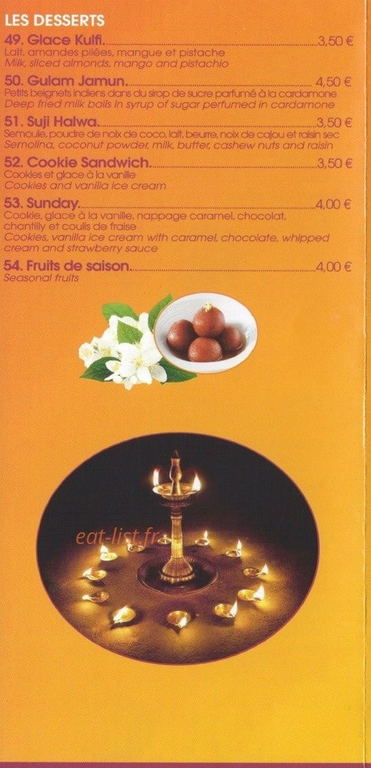 Indian's Take Away — carte page 5
