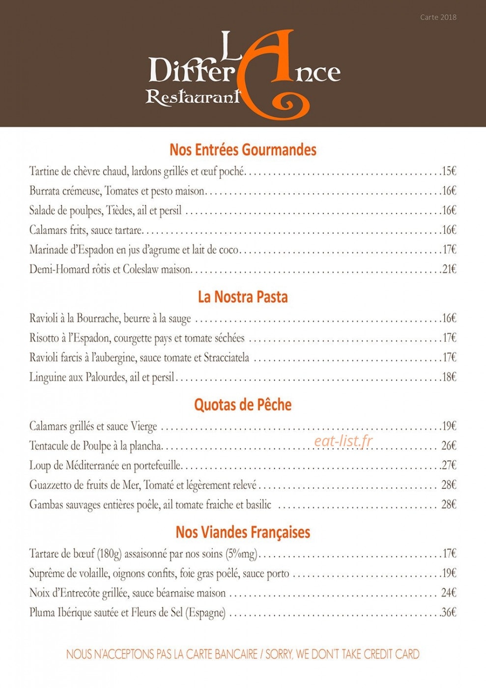 La differAnce — carte page 1