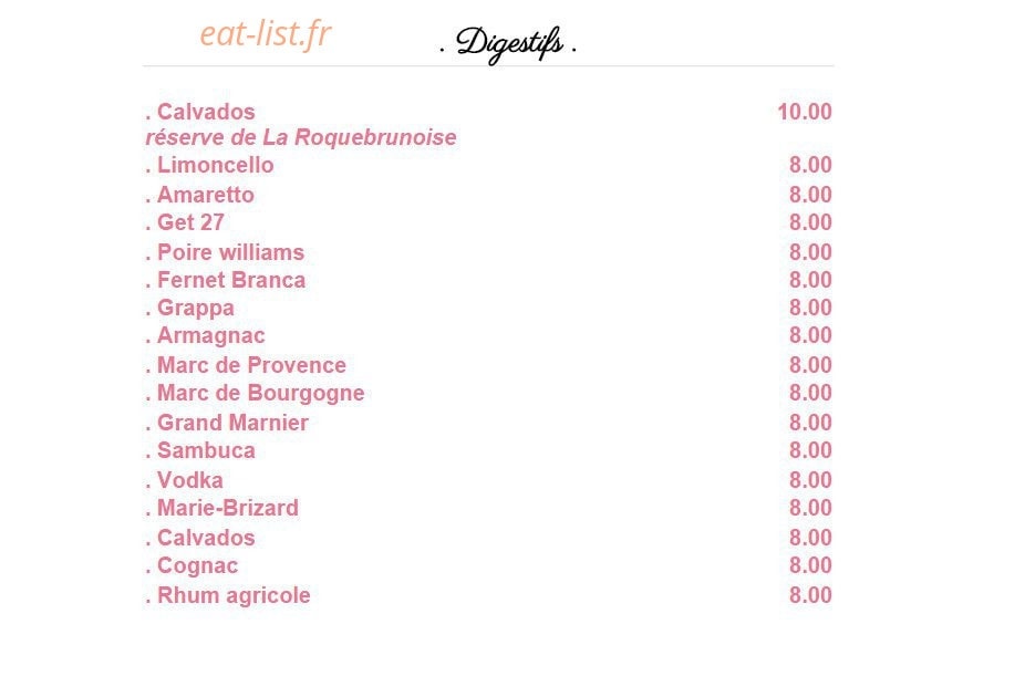 La Roquebrunoise — carte page 13